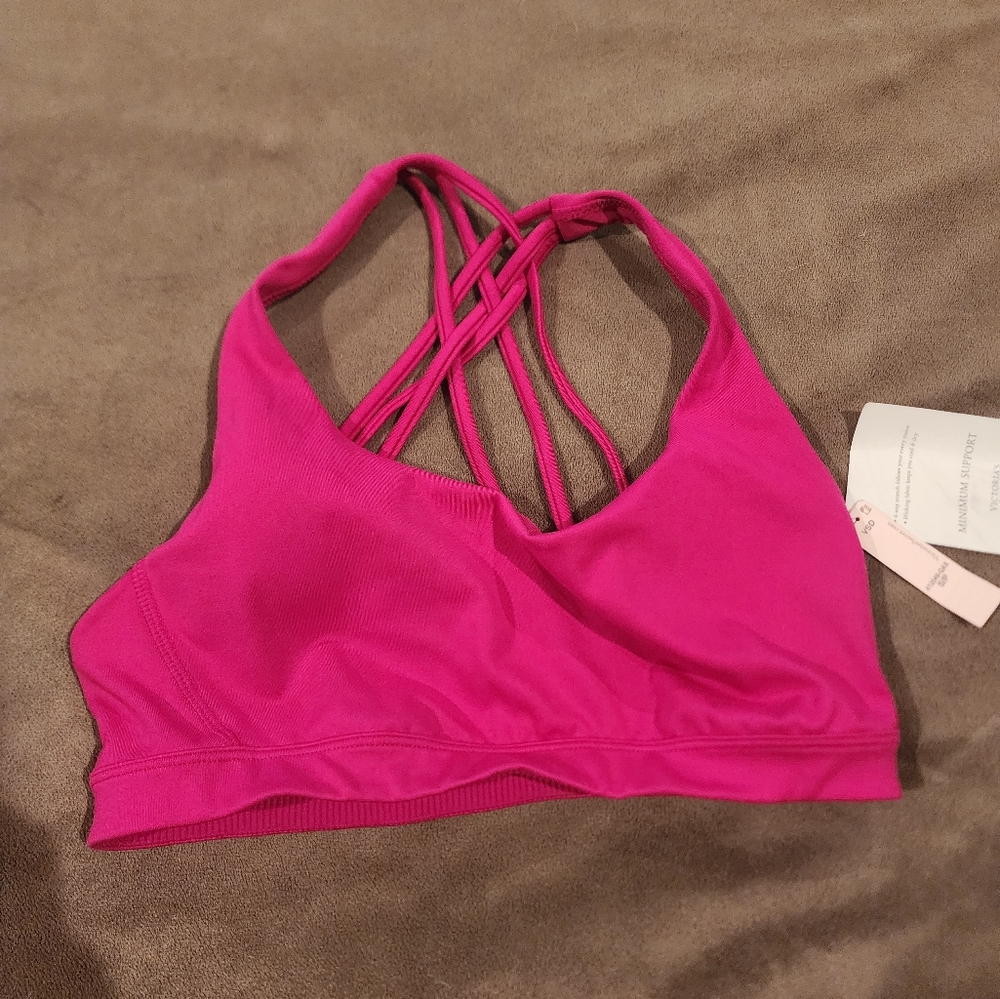 Women's Hot Pink Strappy Sports Bra Victorias Secret small